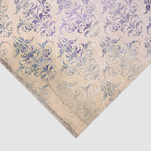 Paarse Damask Vintage Tissuepapier (Detail)