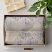 Paarse Damask Vintage Tissuepapier (Geschenk)