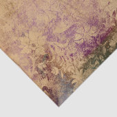 Paarse Damask Vintage Tissuepapier (Detail)