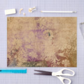 Paarse Damask Vintage Tissuepapier (Craft)