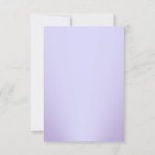 Paarse  Damask Wedding Save the Date (Achterkant)