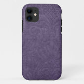 Paarse damast Case-Mate iPhone case (Achterkant)
