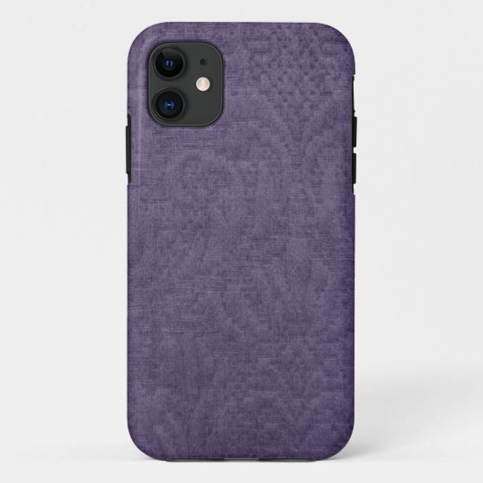 Paarse damast Case-Mate iPhone case (Achterkant)