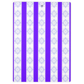 Paarse damast klembord (Achterkant)