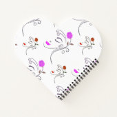 Paarse dame notitieboek (Achterkant)