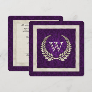 Paarse dameshernieuwing van de huwelijksvolgeling kaart