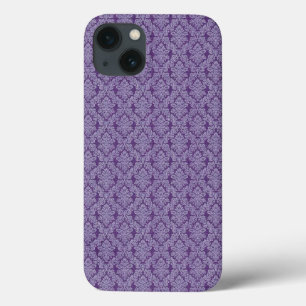 Paarse  damesversieringspatroon van textiel Case-Mate iPhone case