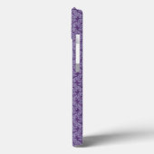 Paarse damesversieringspatroon van textiel Case-Mate iPhone case (Achterkant / Links)