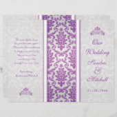 Paarse damesvraag over het zilveren weddenschap-pr (Voorkant / Achterkant)