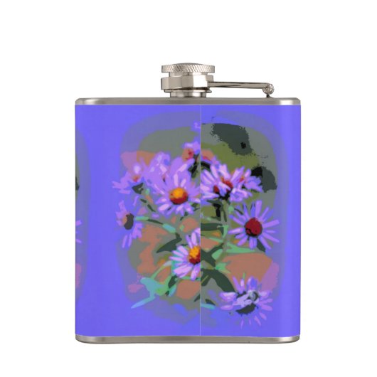 paarse damp heupfles (Achterkant)