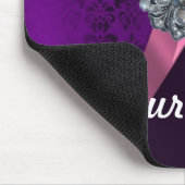 Paarse damp & kristal muismat (Hoek)