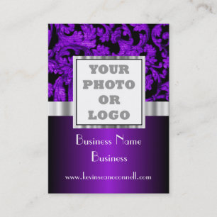 Paarse dampfoto logo visitekaartje