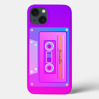 Paarse dampgolf esthetische 90's warme roze mixtap Case-Mate iPhone case