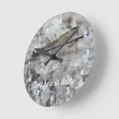 Paarse Damselfly - Gepersonaliseerd Ronde Klok (Hoek)