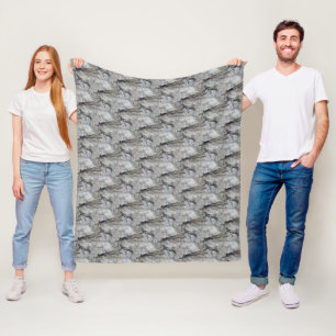 Paarse Damselfly Natuur Pattern Fleece Blanket Deken
