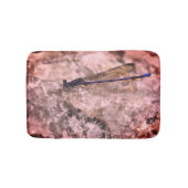 Paarse Damselfly op Kwartz Rock dicht Badmat (Voorkant)