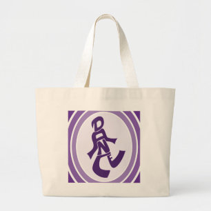 Paarse Dance Bag Grote Tote Bag
