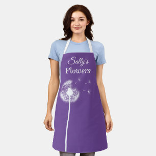 Paarse Dandelion Apron Schort