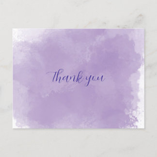 Paarse dank je wel briefkaart