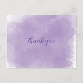 Paarse dank je wel  briefkaart (Voorkant)