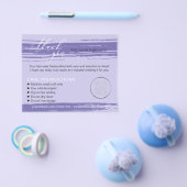 Paarse dank u wassen tips zorginstructie flyer (Enkel)