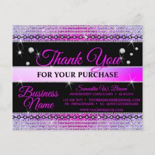 Paarse dank voor de bestelling van Sparkle Jewelry