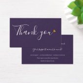 Paarse Dankjewel Winkel Kortingkaart Visitekaartje (Bureau)