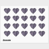 Paarse Dans Hart Sticker (Vel)