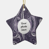 Paarse Dans Kerst Ornament (Links)
