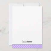 Paarse Dansende Redhead baby shower van moeder tot Kaart (Achterkant)