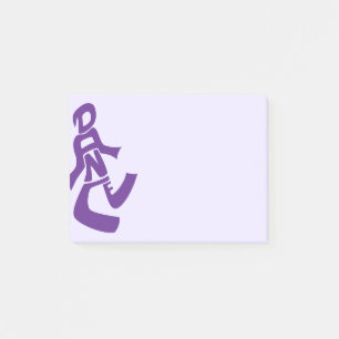 Paarse dansfiguur Post-It Notes