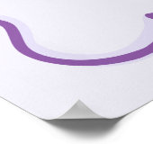 Paarse Dat Meisje Coquette Cake Verjaardag Welkom Poster (Hoek)