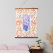 Paarse datum hangend wandkleed (Slaapkamer)