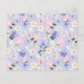 Paarse Datum Nacht Ideeën Kaart (Achterkant)