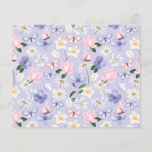 Paarse Datum Nacht Ideeën Kaart (Achterkant)