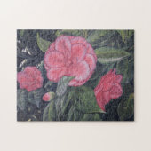 Paarse Dawn Camellia Puzzel 11 "x 14" (Horizontaal)