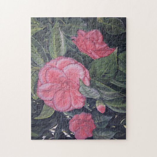 Paarse Dawn Camellia Puzzel 11 "x 14" Legpuzzel (Verticaal)