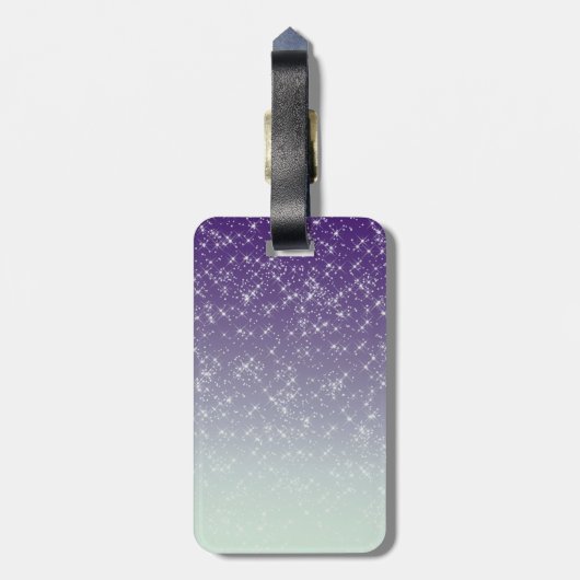 Paarse Daze Bagagelabel (Achterkant verticaal)