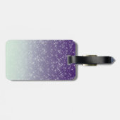 Paarse Daze Bagagelabel (Achterkant horizontaal)