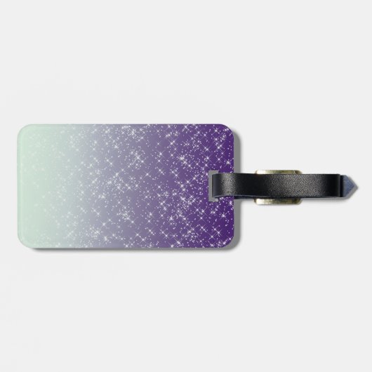 Paarse Daze Bagagelabel (Achterkant horizontaal)