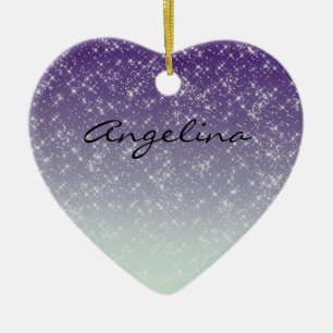 Paarse Daze Keramisch Ornament