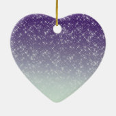 Paarse Daze Keramisch Ornament (Achterkant)