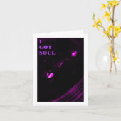 Paarse decks Ik kreeg Soul Text Sticker Kaart (Gele Bloem)