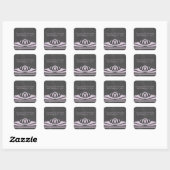 Paarse deco Chalkboard Wedding Stickers (Vel)