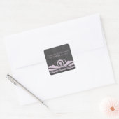 Paarse deco Chalkboard Wedding Stickers (Envelop)
