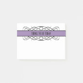 Paarse Deco Flourish Notes (Voorkant)