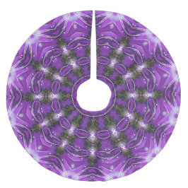 Paarse decoratieve boomrok kerstboom rok