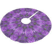 Paarse decoratieve boomrok kerstboom rok (Gekanteld)