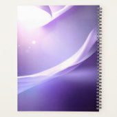 Paarse decoratieve kerstbal vakantieplanner planner (Achterkant)