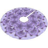 Paarse decoratieve kerstboomzoom kerstboom rok (Gekanteld)